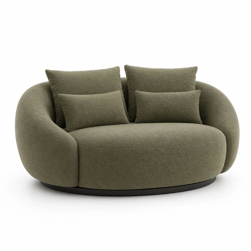 Sofa redondo contemporaneo tapizado-merulyn